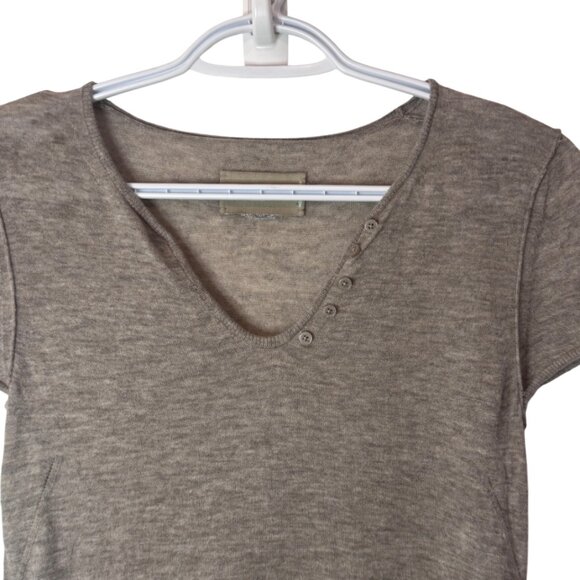 Zadig & Voltaire grey Celsy cashmere henley sweater size XS - Picture 6 of 10